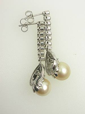 Antique Art Deco Pearl Dangle Earrings