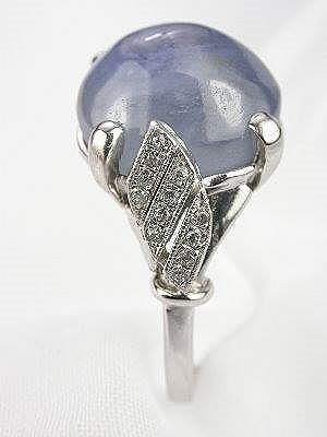 1930s Cabachon Star Sapphire Antique Ring