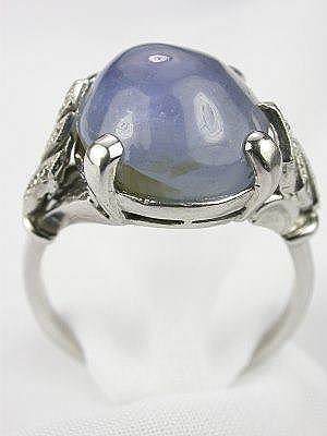 1930s Cabachon Star Sapphire Antique Ring