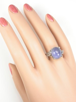 1930s Cabachon Star Sapphire Antique Ring