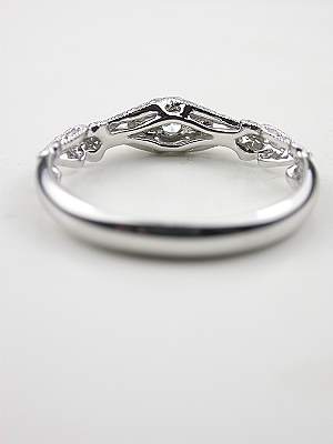 Swirling Diamond Wedding Band