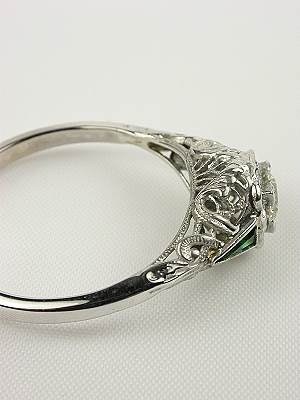 Late Edwardian Filigree Engagement Ring