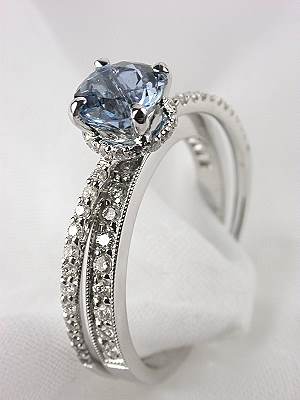 Aquamarine Engagement Ring by Mark Silverstein