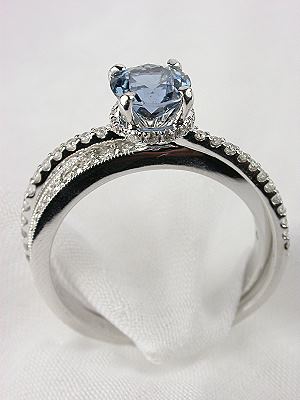 Aquamarine Engagement Ring by Mark Silverstein