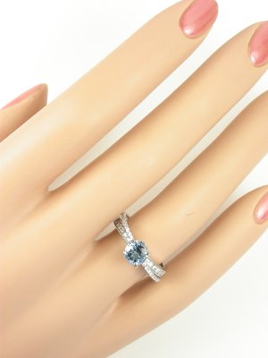 Aquamarine Engagement Ring by Mark Silverstein