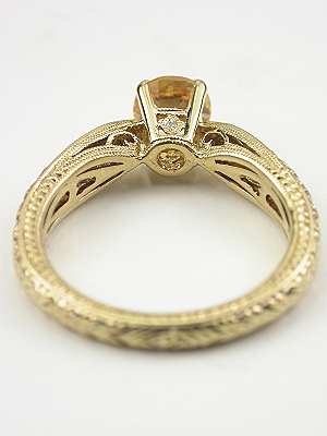 Topaz Engagement Ring in Yellow Gold