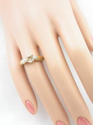 Topaz Engagement Ring in Yellow Gold