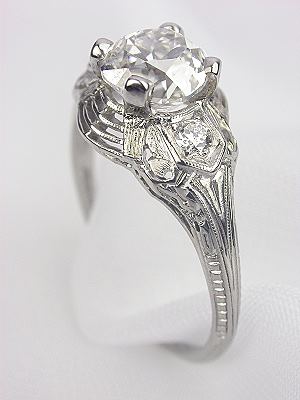 Antique Diamond Engagement Ring by C.D. Peacock