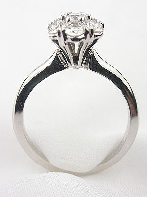 Diamond Cluster Engagement Ring by Jabel