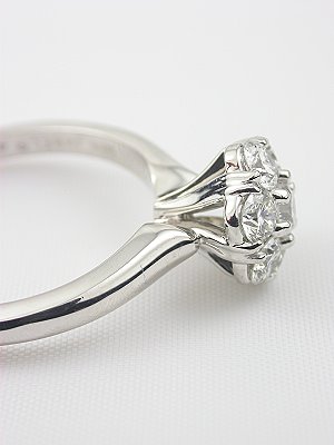 Diamond Cluster Engagement Ring by Jabel