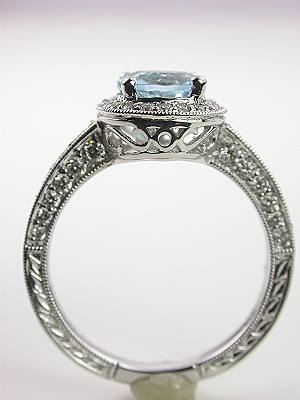 Vintage Halo Style Engagement Ring Mounting, RG-2955ac