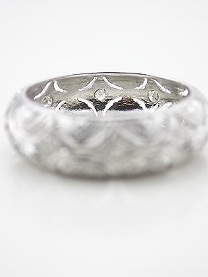 Art Deco Antique Filigree Wedding Band