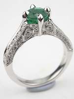Edwardian Style Filigree Diamond Engagement Ring, RG-3029