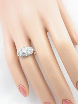 1940s Princess Diamond Engagement Ring